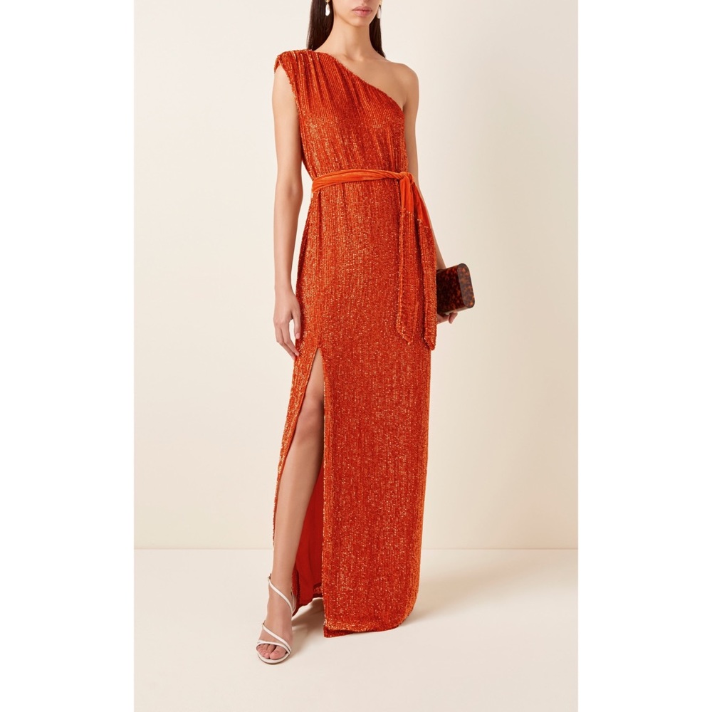 Retrofete Vivien One-Shoulder Sequin Dress